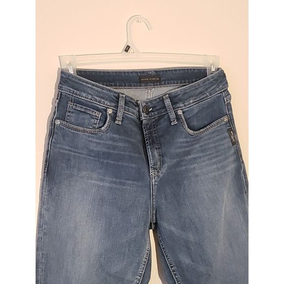 Women's Silver Jeans Co., Avery Straight, W31/L29, Light Blue - Picture 5 of 7